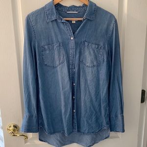 Merona chambray top, large